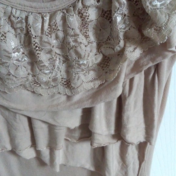 Mocha Latte Ruffle Tank - Picture 3 of 5